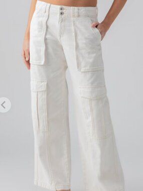 Sanctuary Level Up Standard Rise Denim Cargo Pant